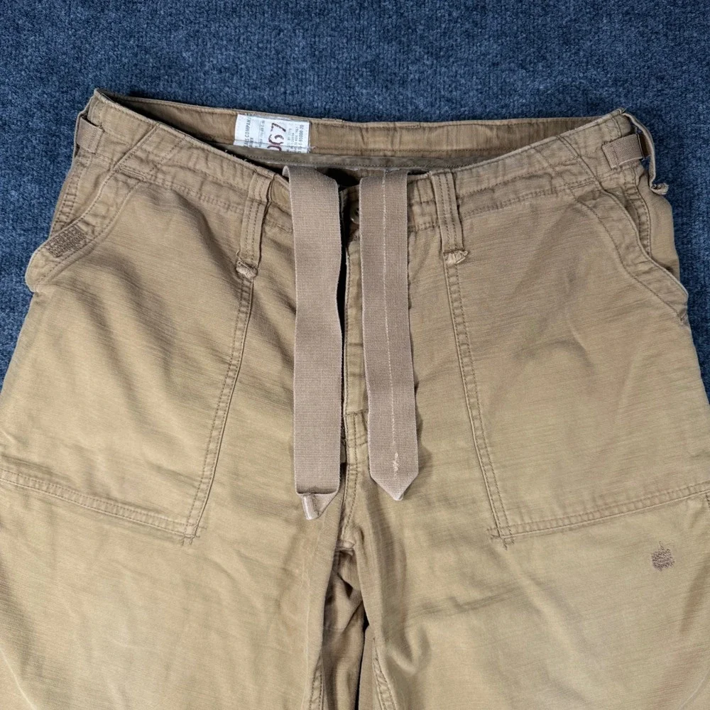 Polo Jeans Co Ralph Lauren Military Surplus Shorts 34 Tan Cargo Y2K Mens Vintage